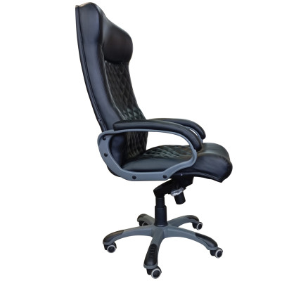 Босс Silver натуральная кожа Мадрас черная