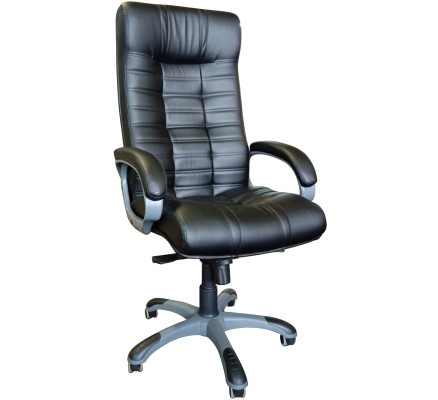 Атлант Silver ПОЛНОСТЬЮ натуральная кожа Мадрас черная