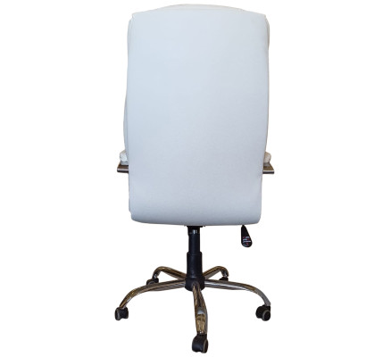 Q-8 хром s натуральная кожа Мадрас белая/топган