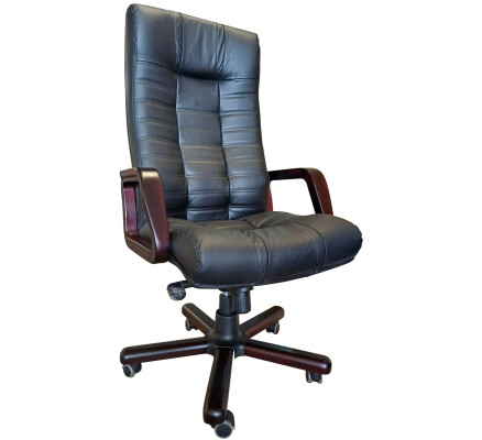 Атлант ех натуральная кожа Мадрас черная/мультиблок